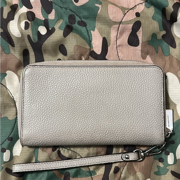 Michael Kors Taupe Leather Wristlet - Picture 2 of 3